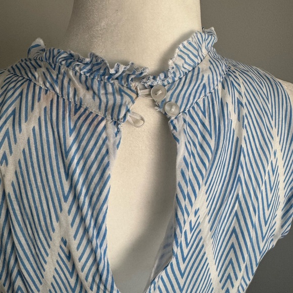 Oliphant Blue and White Mini Dress - Picture 5 of 9